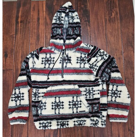 Billabong Sweaters - Billa Bong sweater fleece fuzzy hoodie Women's Size L